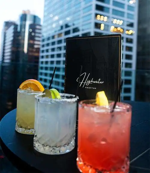 Cocktails and Drinks at Highwater Rooftop Bar