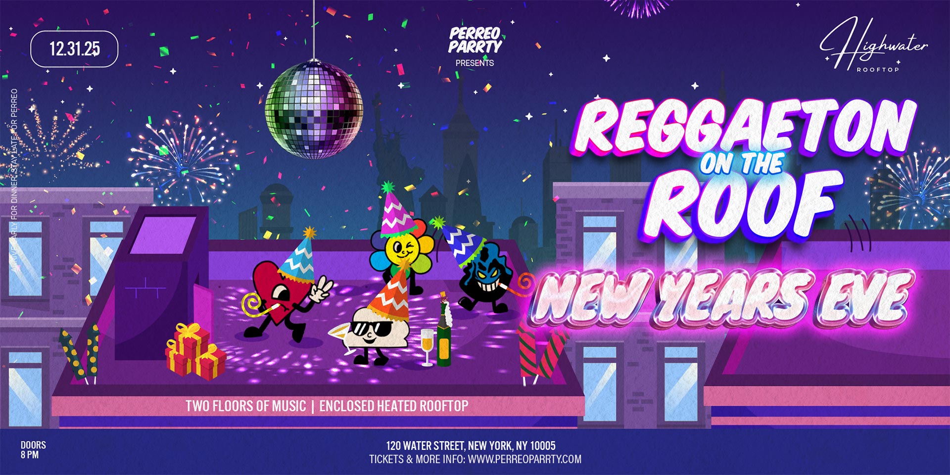 REGGAETON ON THE ROOF NEW YEARS EVE 2026 - #1 NYC NYE Multi-Level Party