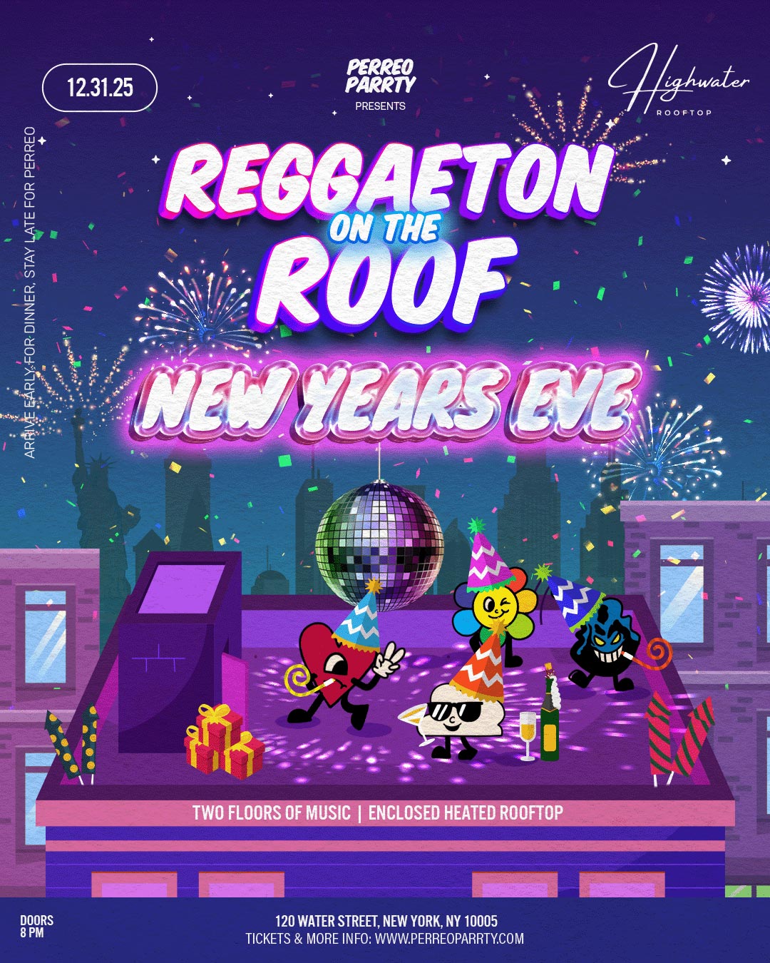 REGGAETON ON THE ROOF NEW YEARS EVE 2026 - #1 NYC NYE Multi-Level Party